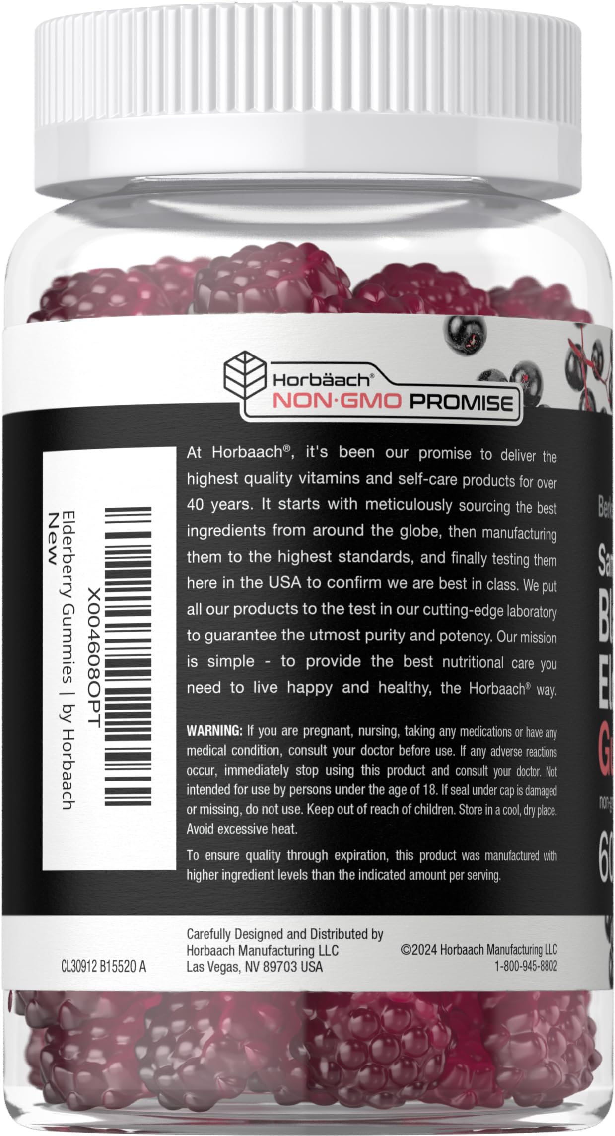 Foto 3 | Suplemento: Gomitas Horbaach Sambucus de Saúco Negro 60 Unidades - Venta Internacional