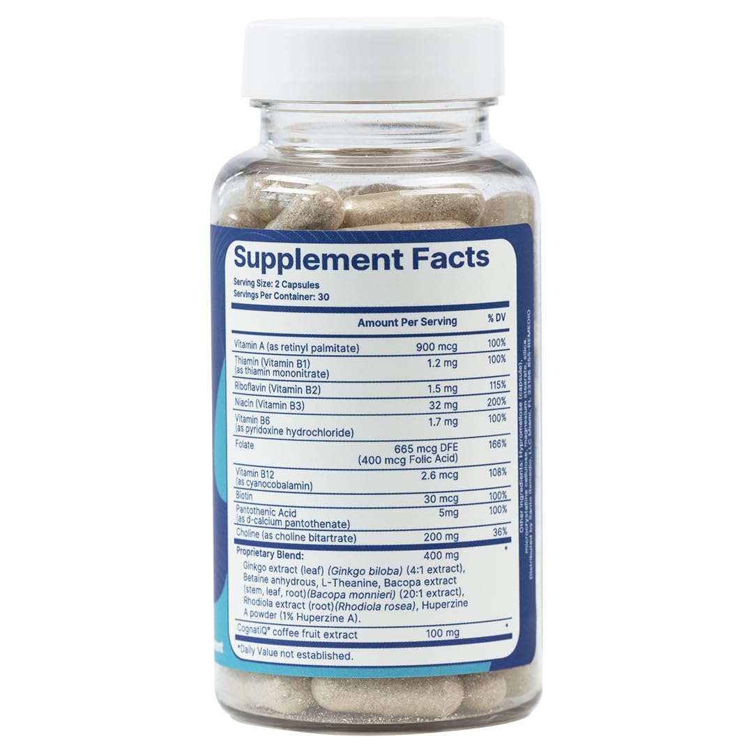 Foto 8 pulgar | Suplemento Santo Remedio Memoria Brain Health 60 Capsulas - Venta Internacional