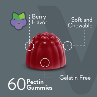 Foto 3 | Gomitas de Vitamina B6 Viteey 100 Mg para Adultos y Adolescentes 60 Unidades - Venta Internacional