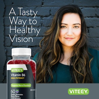 Foto 6 | Gomitas de Vitamina B6 Viteey 100 Mg para Adultos y Adolescentes 60 Unidades - Venta Internacional