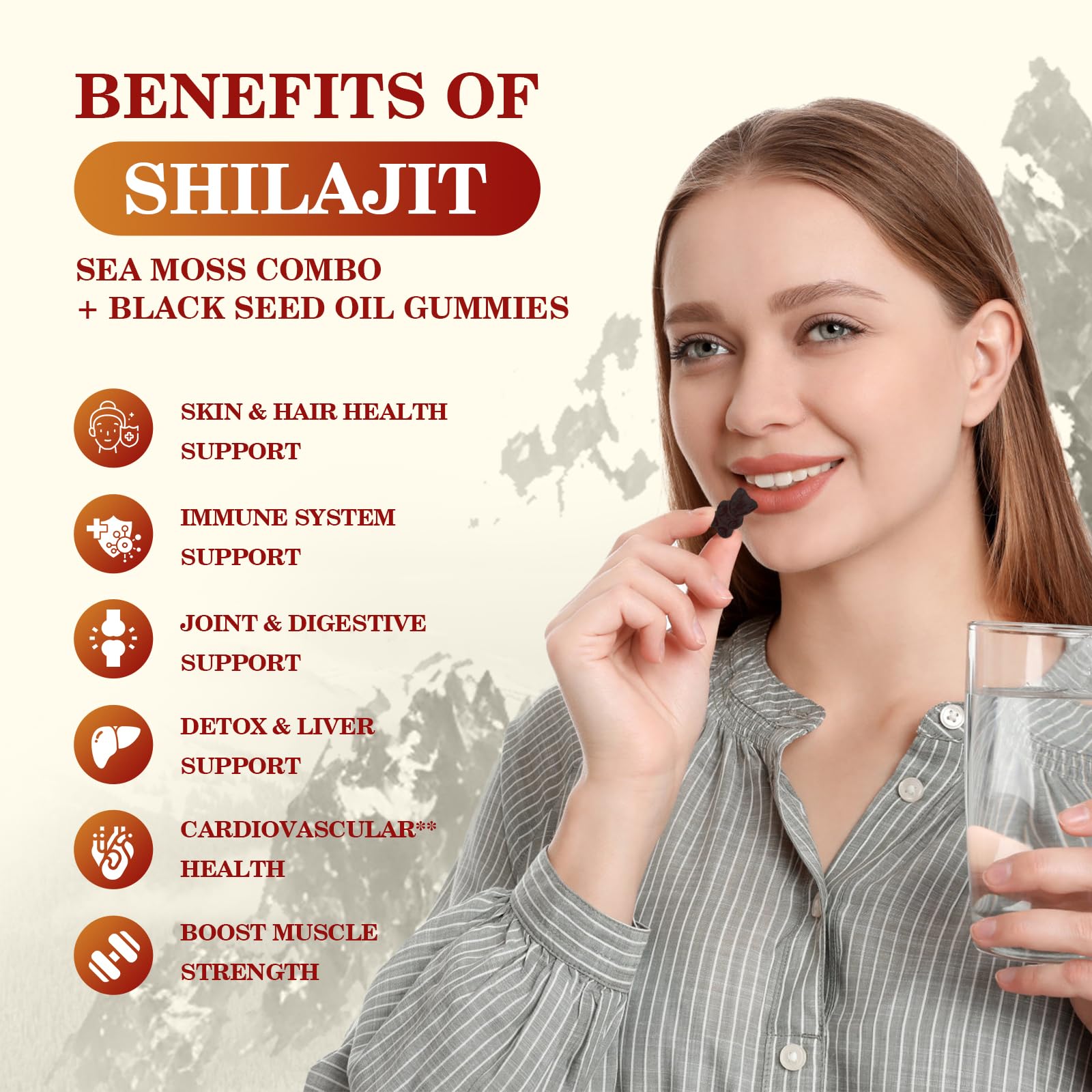 Foto 5 pulgar | Suplemento Gummies B Beworths Shilajit Sea Moss con Semillas Negras - Venta Internacional