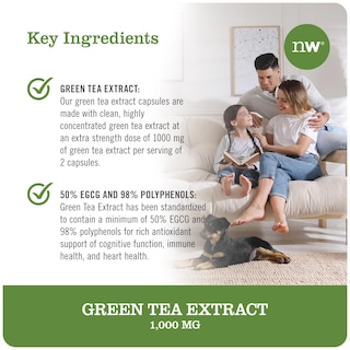 Foto 2 | Suplemento de Extracto de Té Verde Naturewise 1000 mg 120 Cápsulas - Venta Internacional