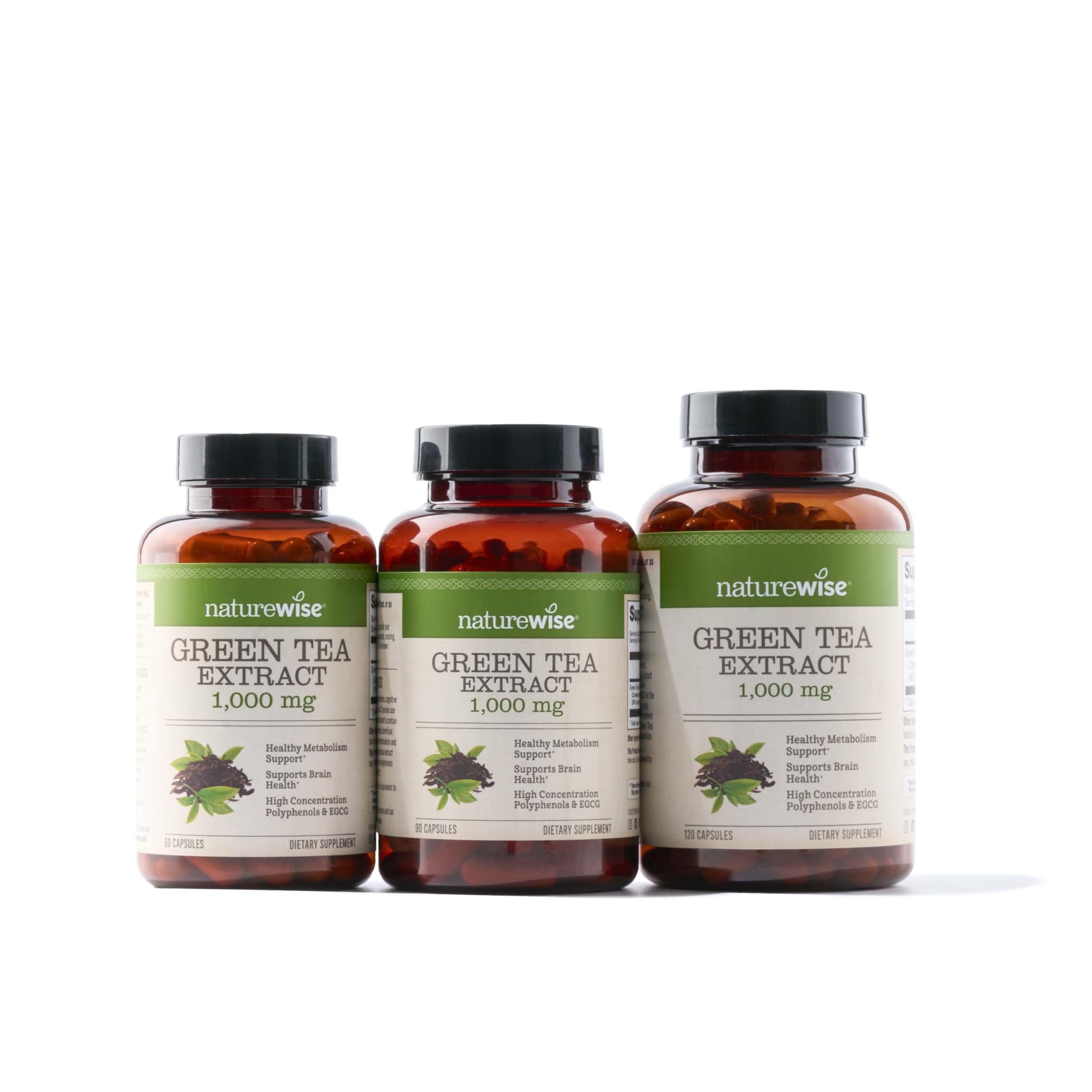 Foto 5 pulgar | Suplemento de Extracto de Té Verde Naturewise 1000 mg 120 Cápsulas - Venta Internacional