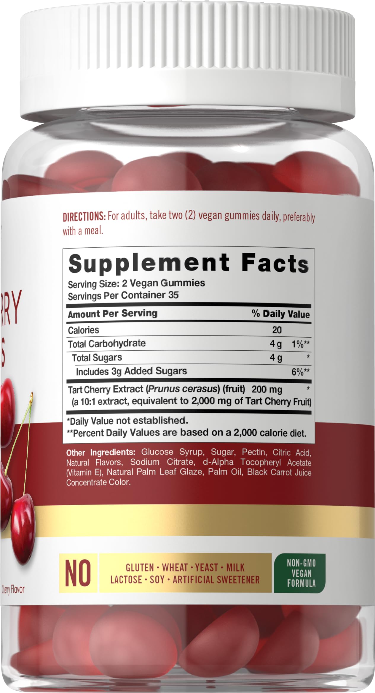 Foto 3 pulgar | Suplemento Carlyle Tart Cherry Gummies, 2000 Mg, 70 Unidades - Venta Internacional.