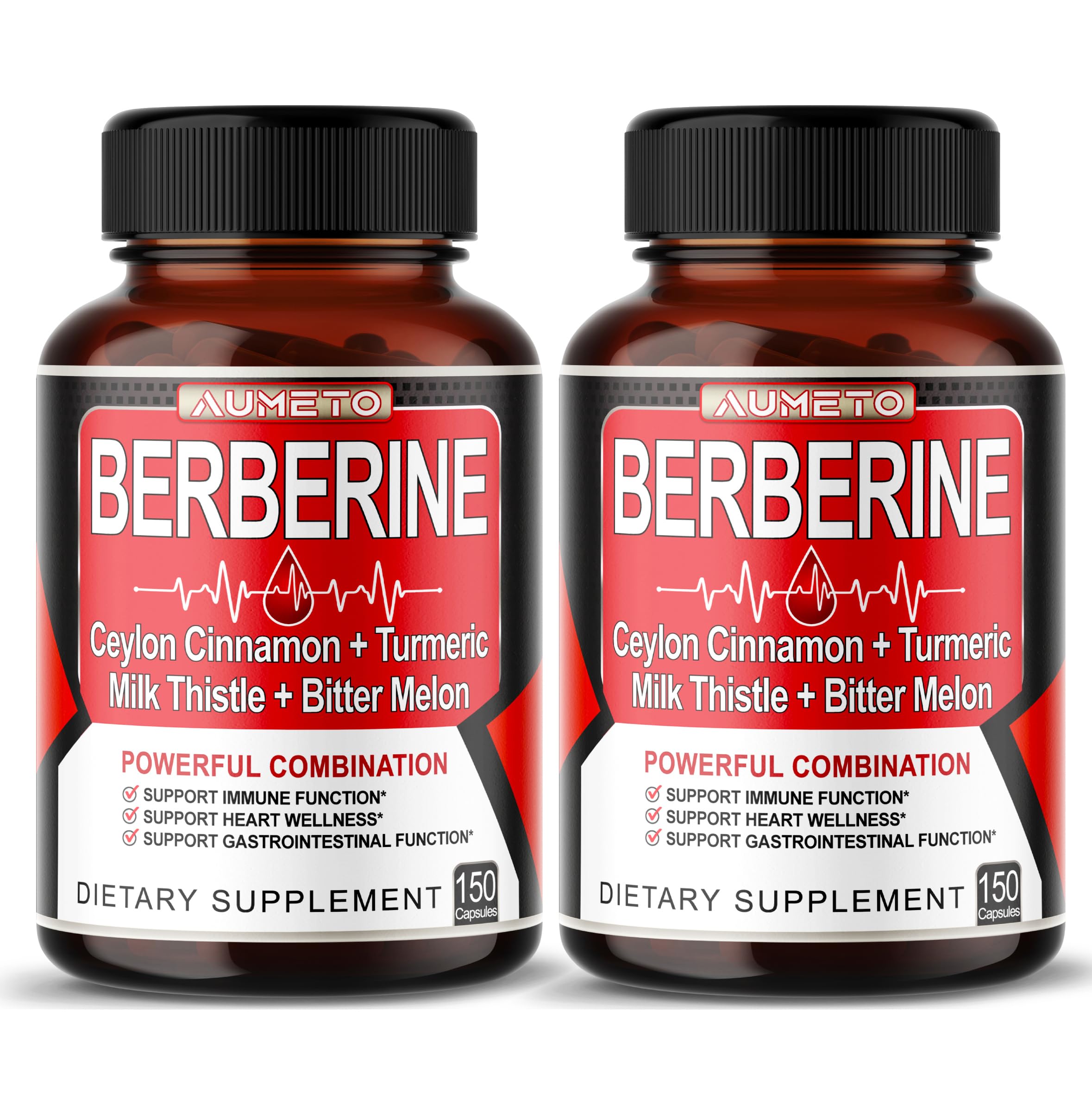 Foto 2 pulgar | Suplemento Aumeto Berberine 8 en 1 150 Cápsulas 13100 Mg - Venta Internacional