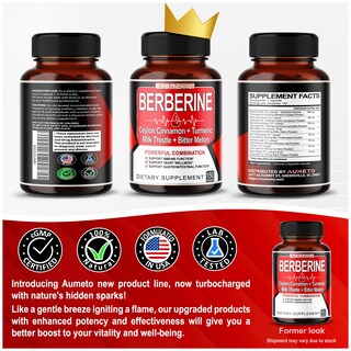 Foto 5 | Suplemento Aumeto Berberine 8 en 1 150 Cápsulas 13100 Mg - Venta Internacional