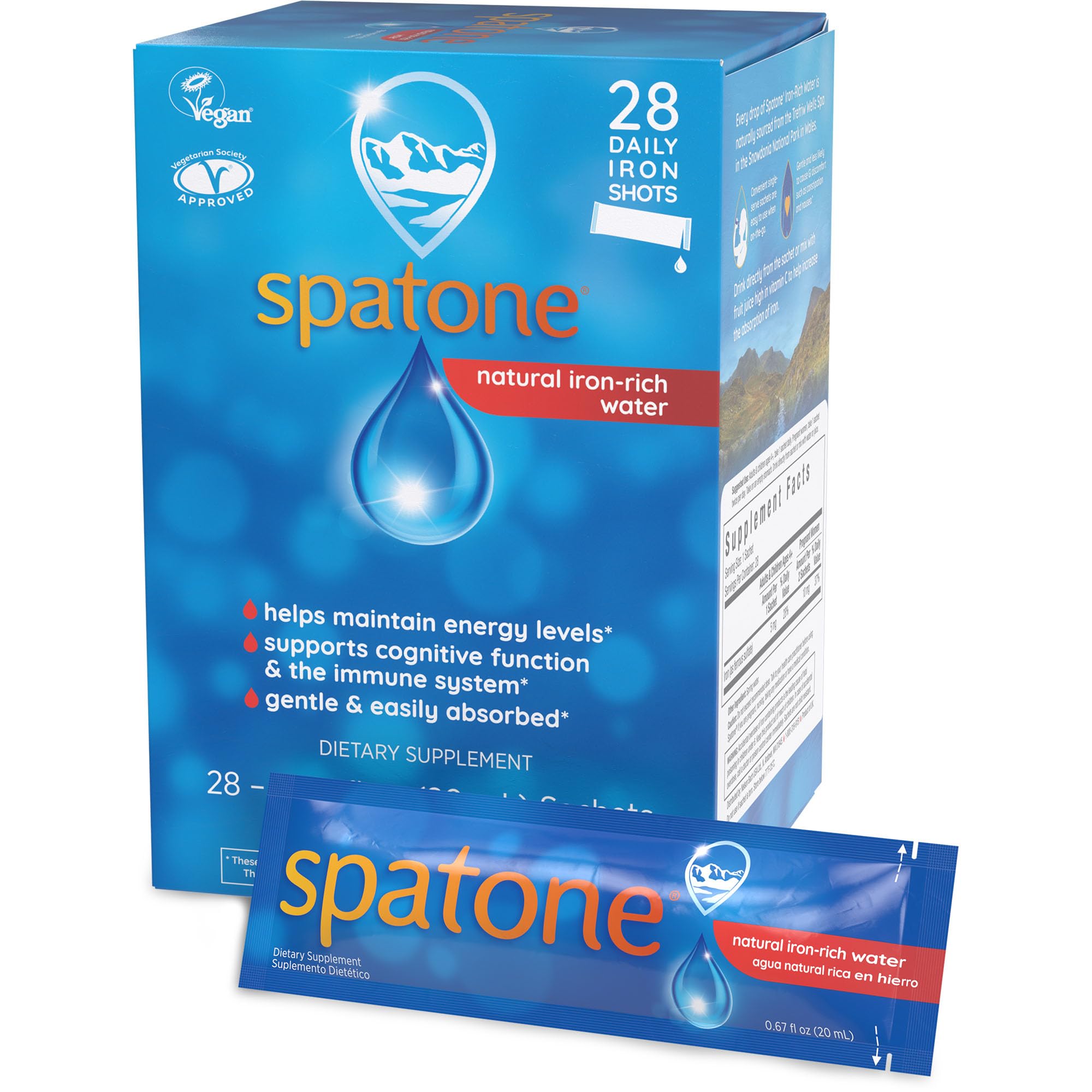 Foto 2 pulgar | Suplemento De Hierro Líquido Spatone Natural Bolsa De 5 Mg Para 28 Días - Venta Internacional