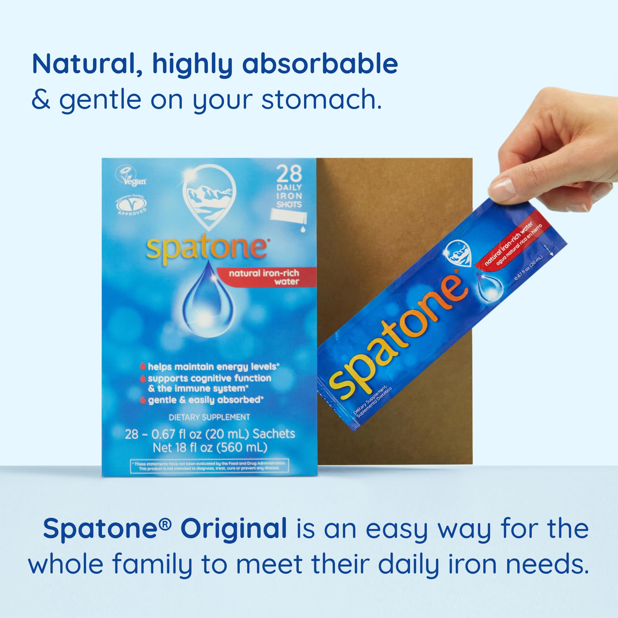 Foto 5 pulgar | Suplemento De Hierro Líquido Spatone Natural Bolsa De 5 Mg Para 28 Días - Venta Internacional