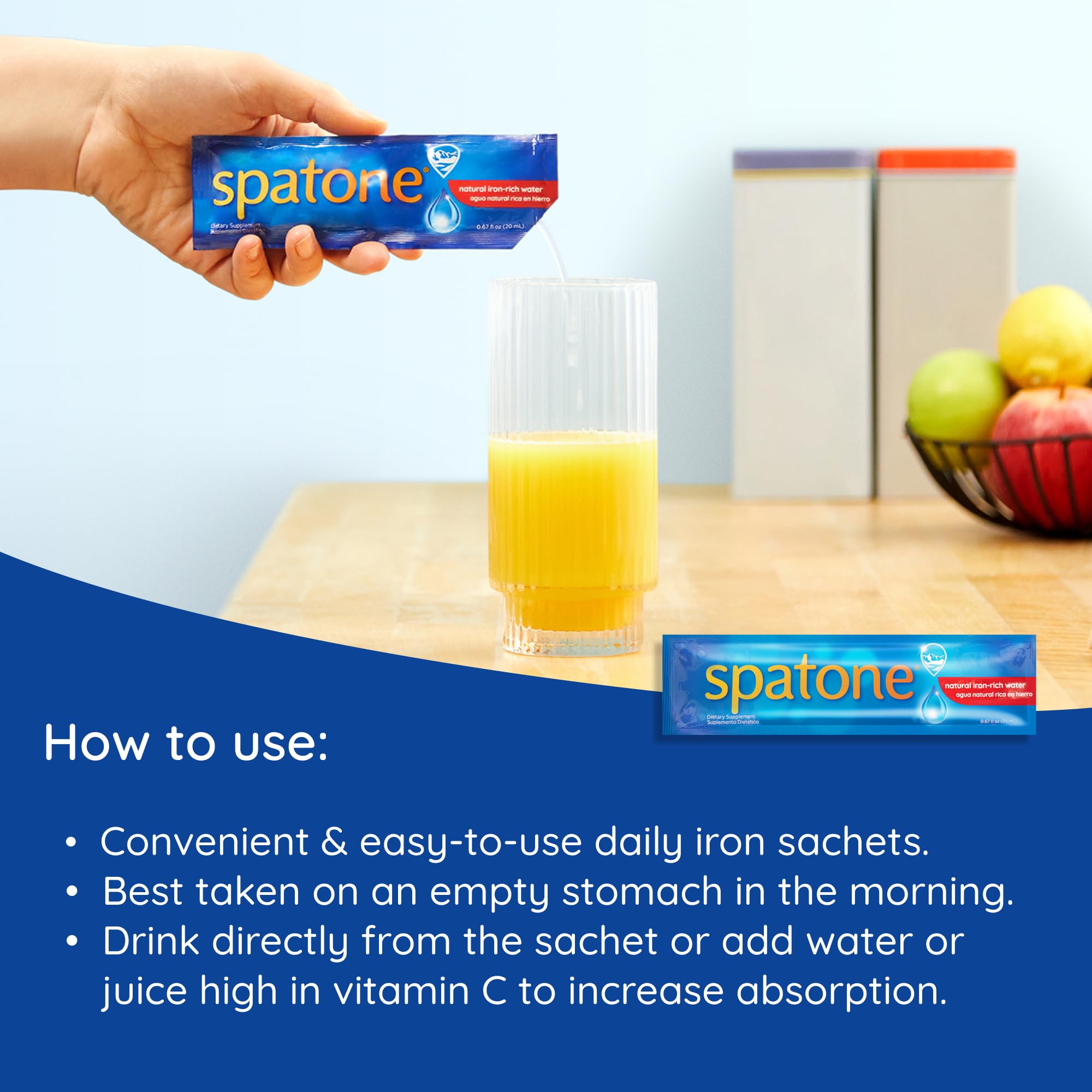 Foto 7 | Suplemento De Hierro Líquido Spatone Natural Bolsa De 5 Mg Para 28 Días - Venta Internacional