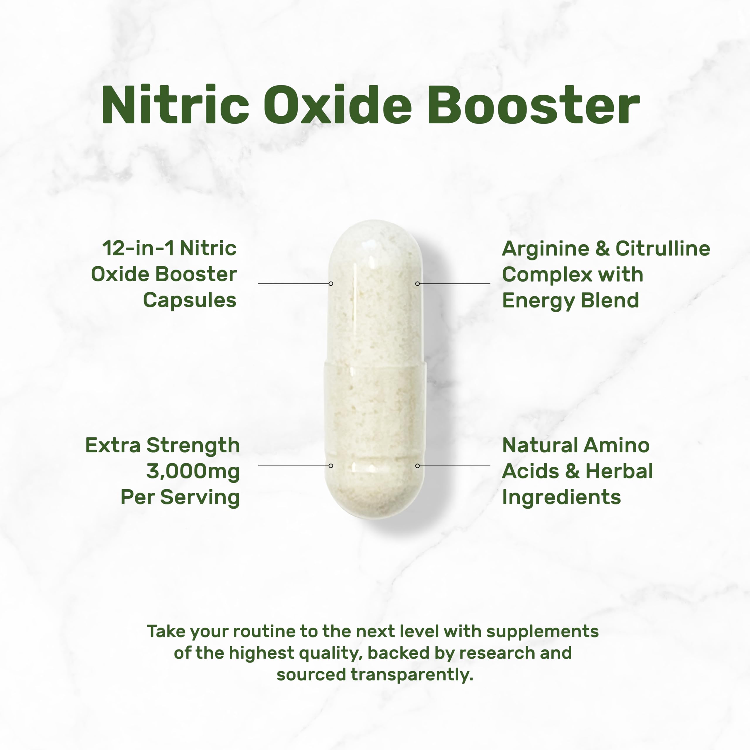 Foto 4 pulgar | Suplemento de Refuerzo de Óxido Nítrico 3000 Mg 300 Cápsulas - Venta Internacional