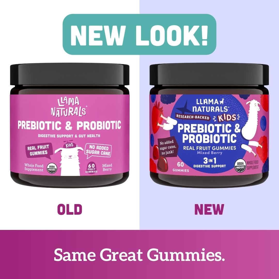 Foto 3 pulgar | Gomitas Prebióticas y Probióticas Llama Naturals para Niños 120 Unidades - Venta Internacional