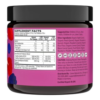 Foto 5 | Gomitas Prebióticas y Probióticas Llama Naturals para Niños 120 Unidades - Venta Internacional