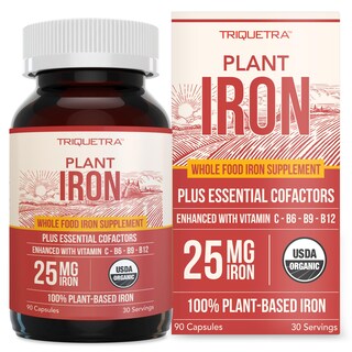 Foto 1 | Suplemento de Hierro Orgánico Triquetra Health 25mg 90 Cápsulas - Venta Internacional