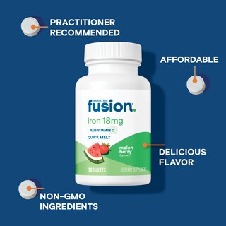 Foto 3 | Suplemento de Hierro Bariatric Fusion Quick Melt 18 mg Iron Women - Venta Internacional
