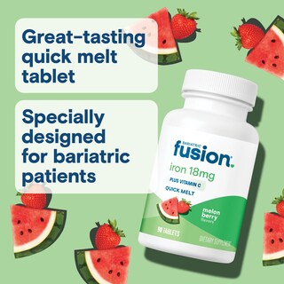 Foto 4 | Suplemento de Hierro Bariatric Fusion Quick Melt 18 mg Iron Women - Venta Internacional