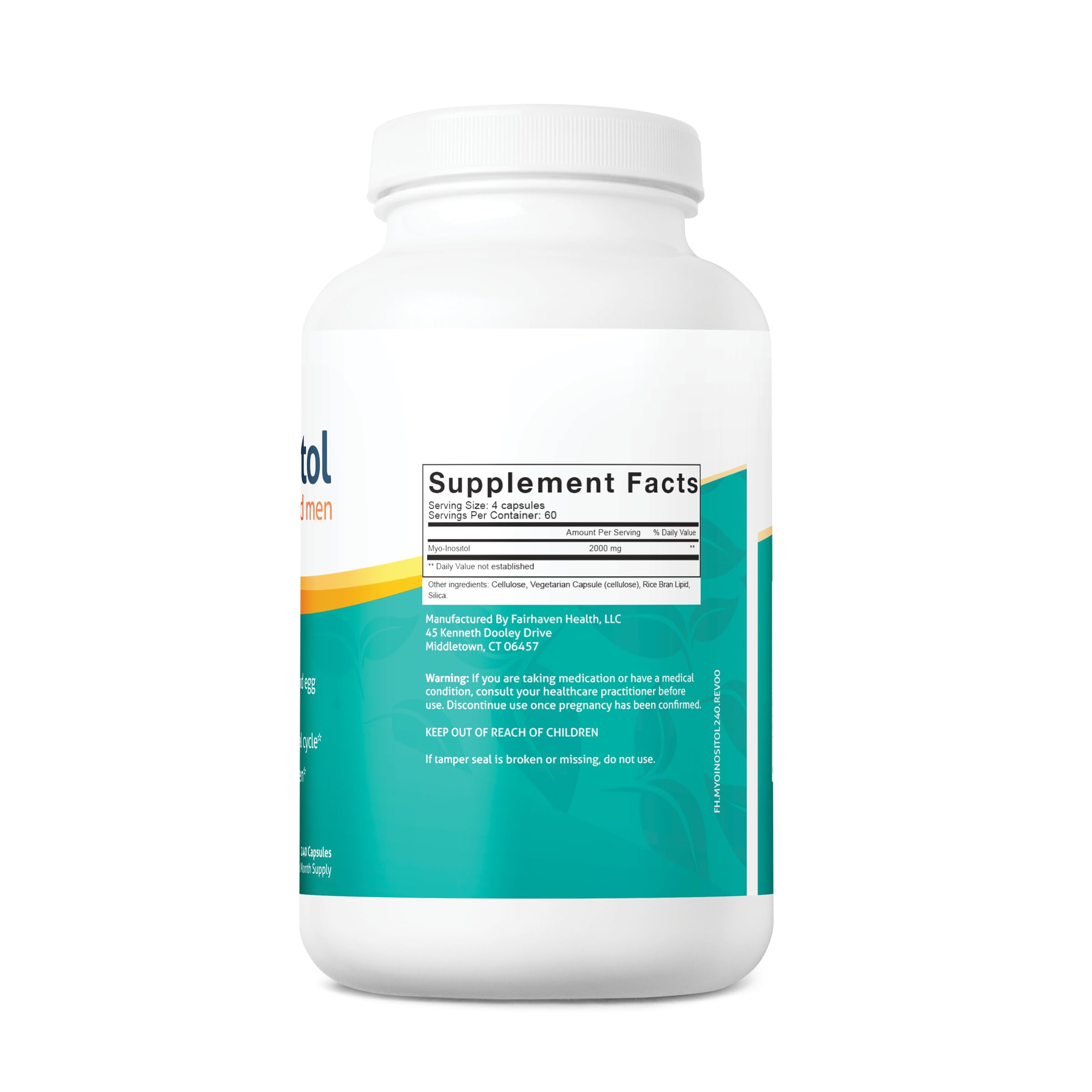 Foto 3 pulgar | Suplemento Fairhaven Health Myo-inositol 2000 Mg 240 Cápsulas - Venta Internacional