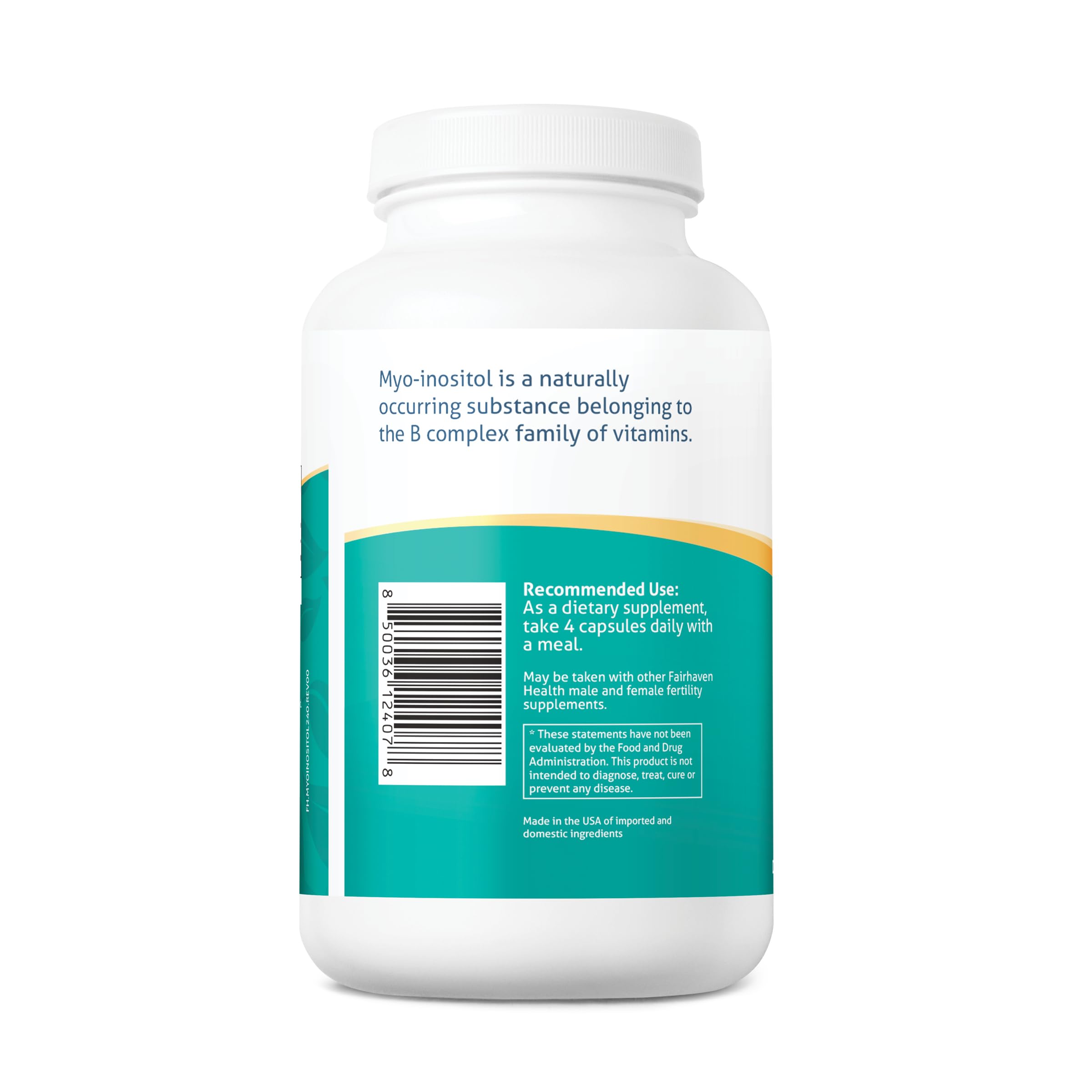 Foto 4 pulgar | Suplemento Fairhaven Health Myo-inositol 2000 Mg 240 Cápsulas - Venta Internacional