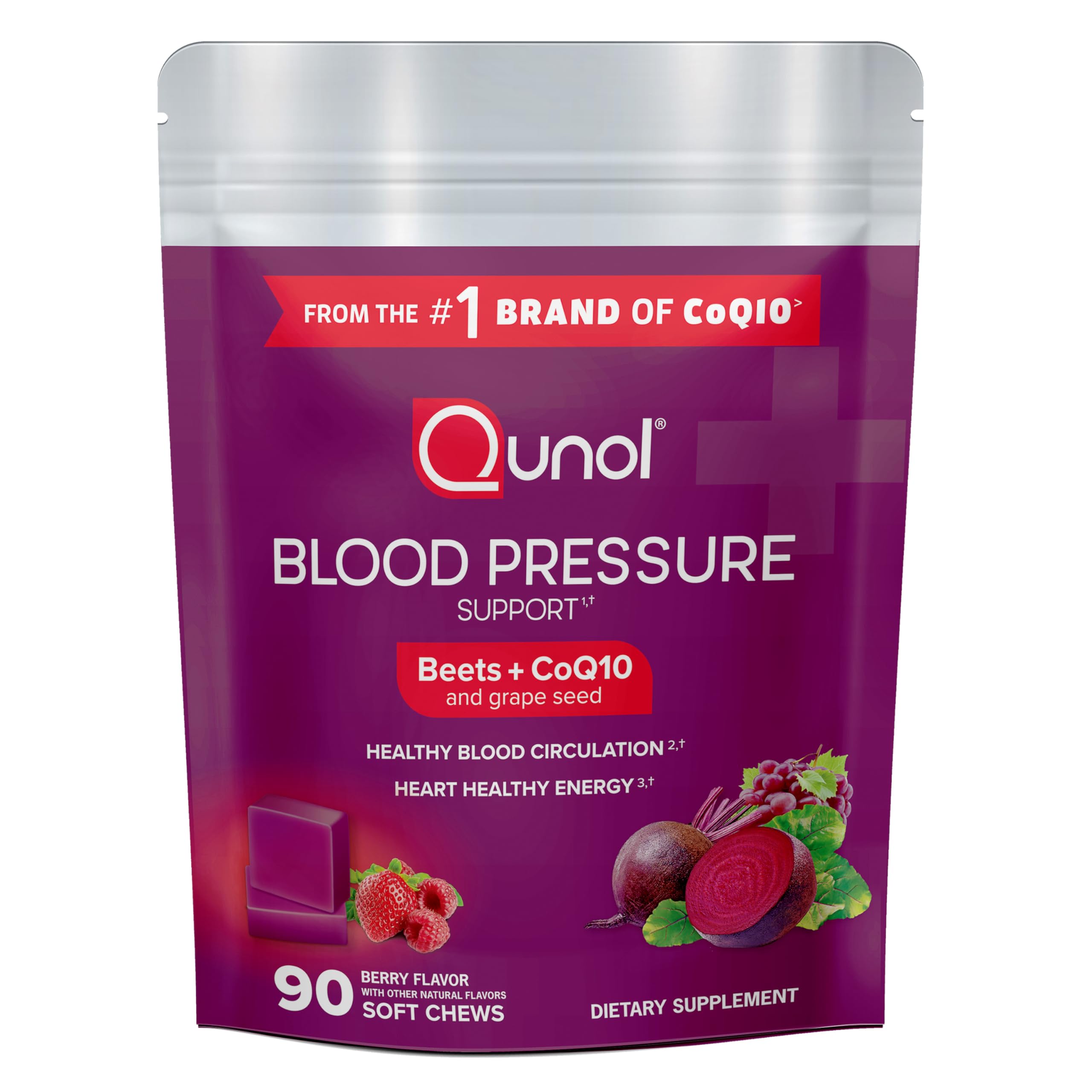 Foto 2 pulgar | Suplemento Qunol Beets Chews 90 Masticables-Venta Internacional