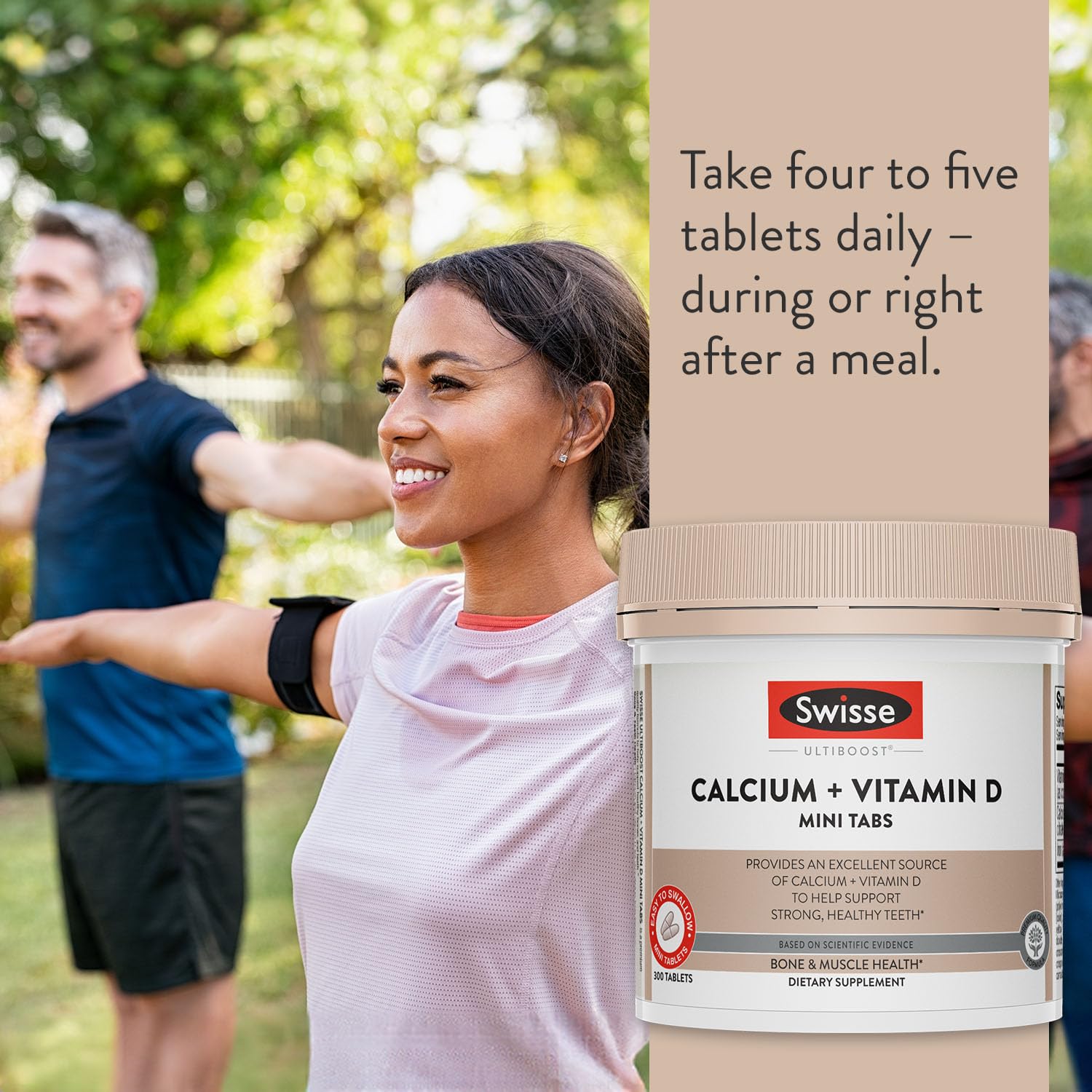 Foto 7 | Suplemento de Calcio Swisse Calcium con Vitamina D 830 Mg 300 Comprimidos - Venta Internacional