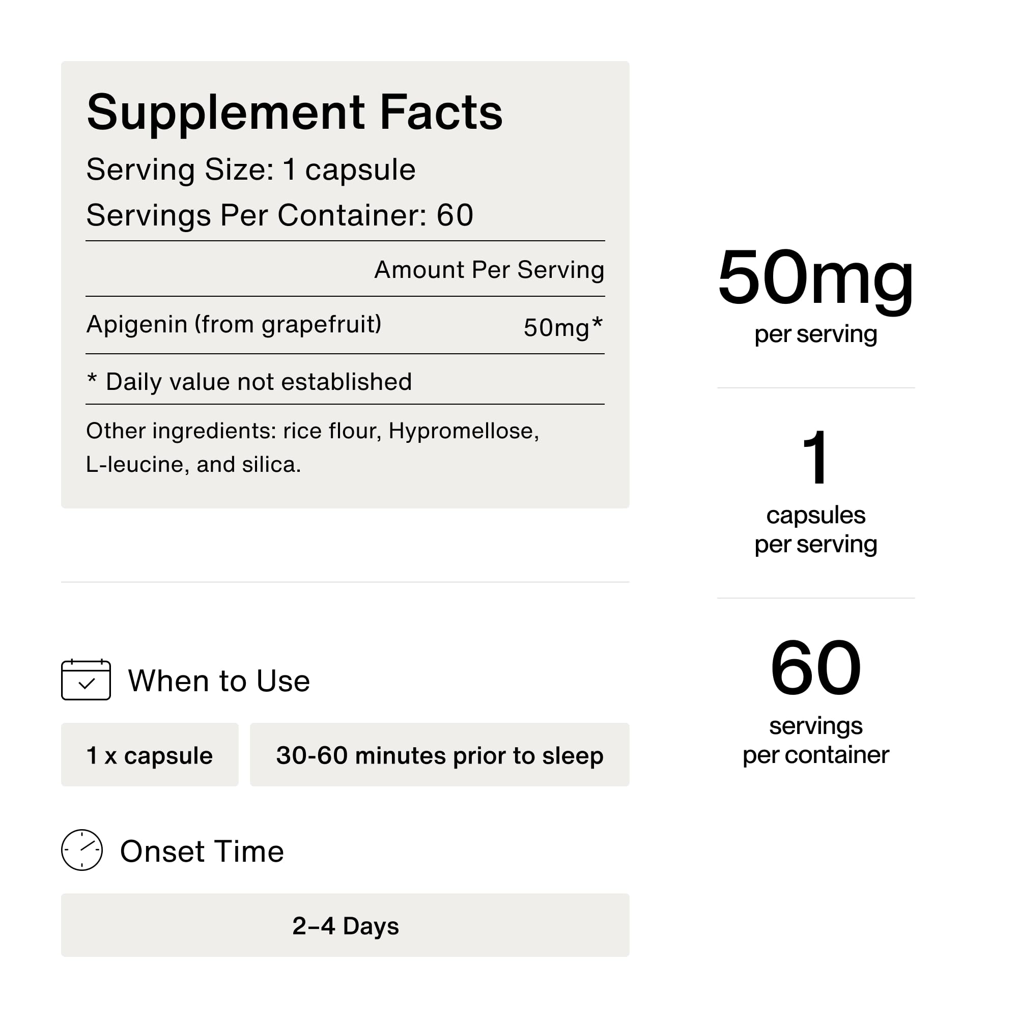 Foto 3 pulgar | Suplemento Momentous Apigenin 50 mg con 60 Unidades - Venta Internacional