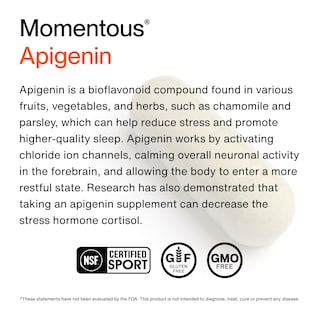 Foto 3 | Suplemento Momentous Apigenin 50 mg con 60 Unidades - Venta Internacional