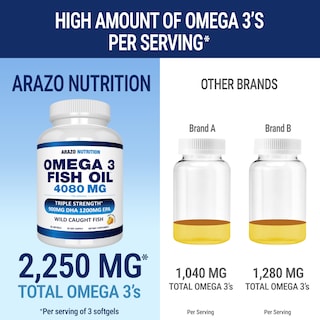 Foto 5 | Suplemento Arazo Nutrition Omega 3 60 Cápsulas-Venta Internacional