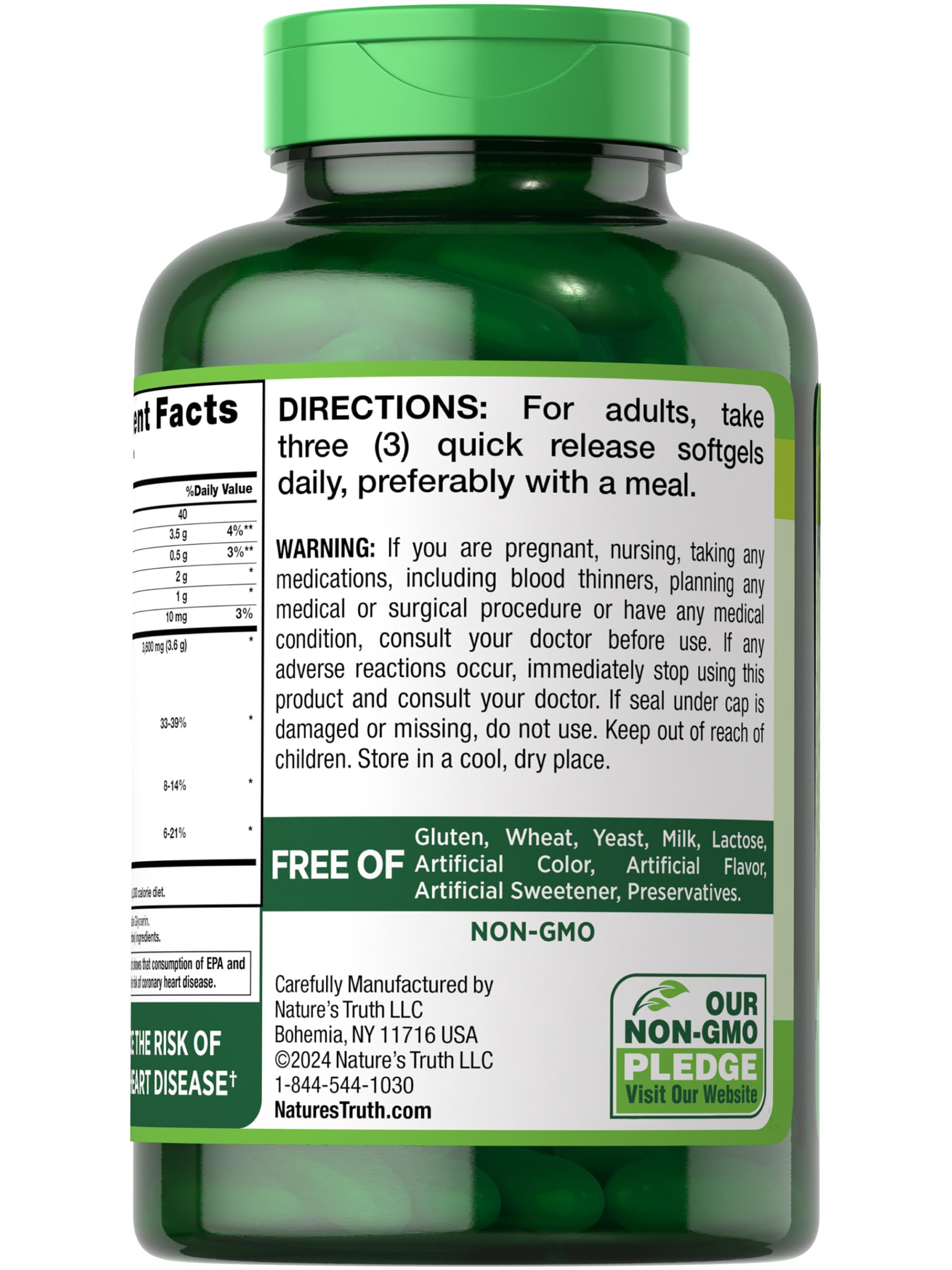 Foto 8 pulgar | Suplemento Nature's Truth Omega 3, 6 y 9 3600 mg 120 Cápsulas - Venta Internacional