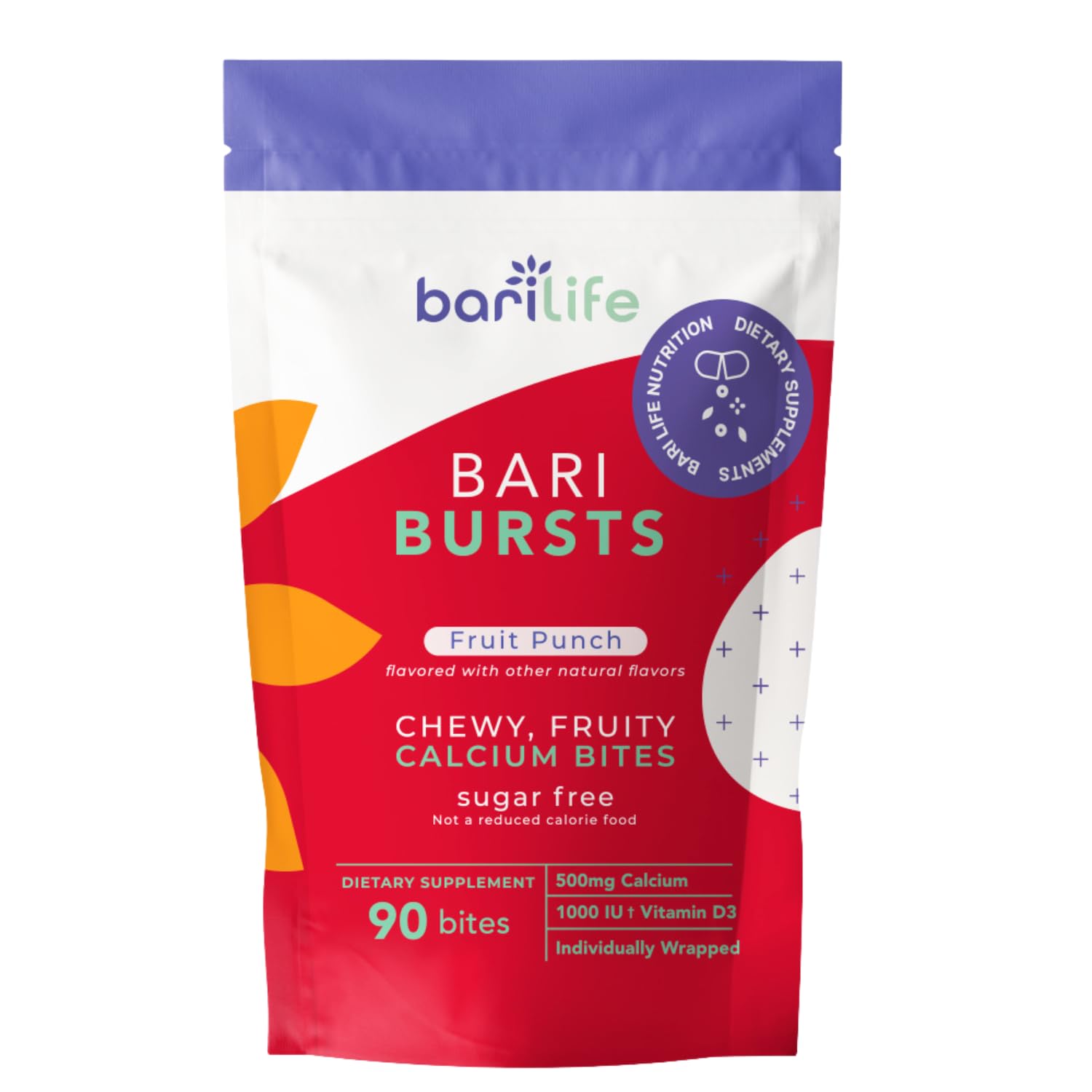 Foto 2 pulgar | Suplemento de Calcio BariLife de Sabores 90 Bites - Venta Internacional