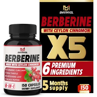 Foto 1 | Suplemento Bmvinvol Berberine 150 Cápsulas con Canela de Ceilán - Venta Internacional