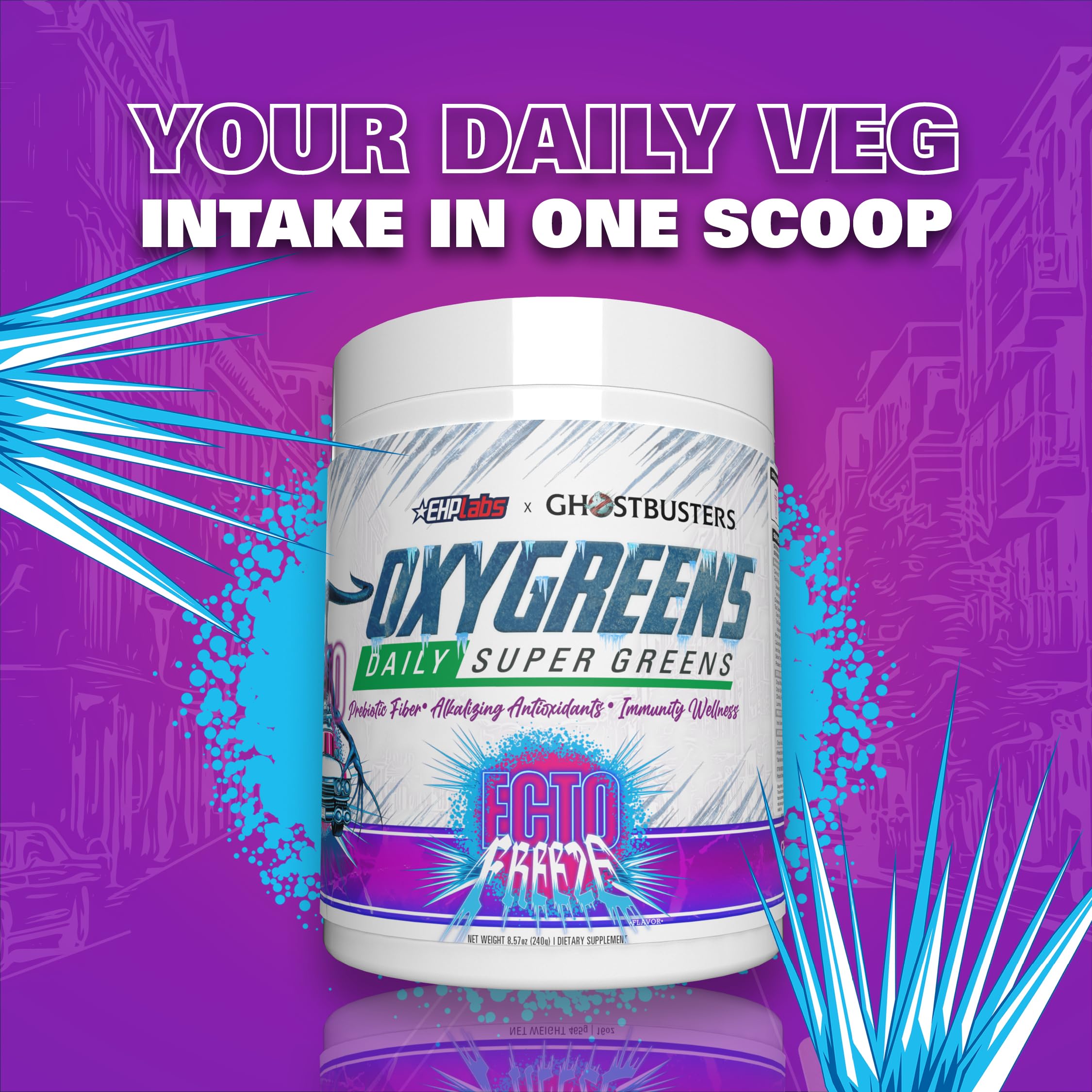 Foto 5 pulgar | Suplemento Super Greens Powder Ehp Labs X Cazafantasmas Oxygreens 30 Unidades - Venta Internacional