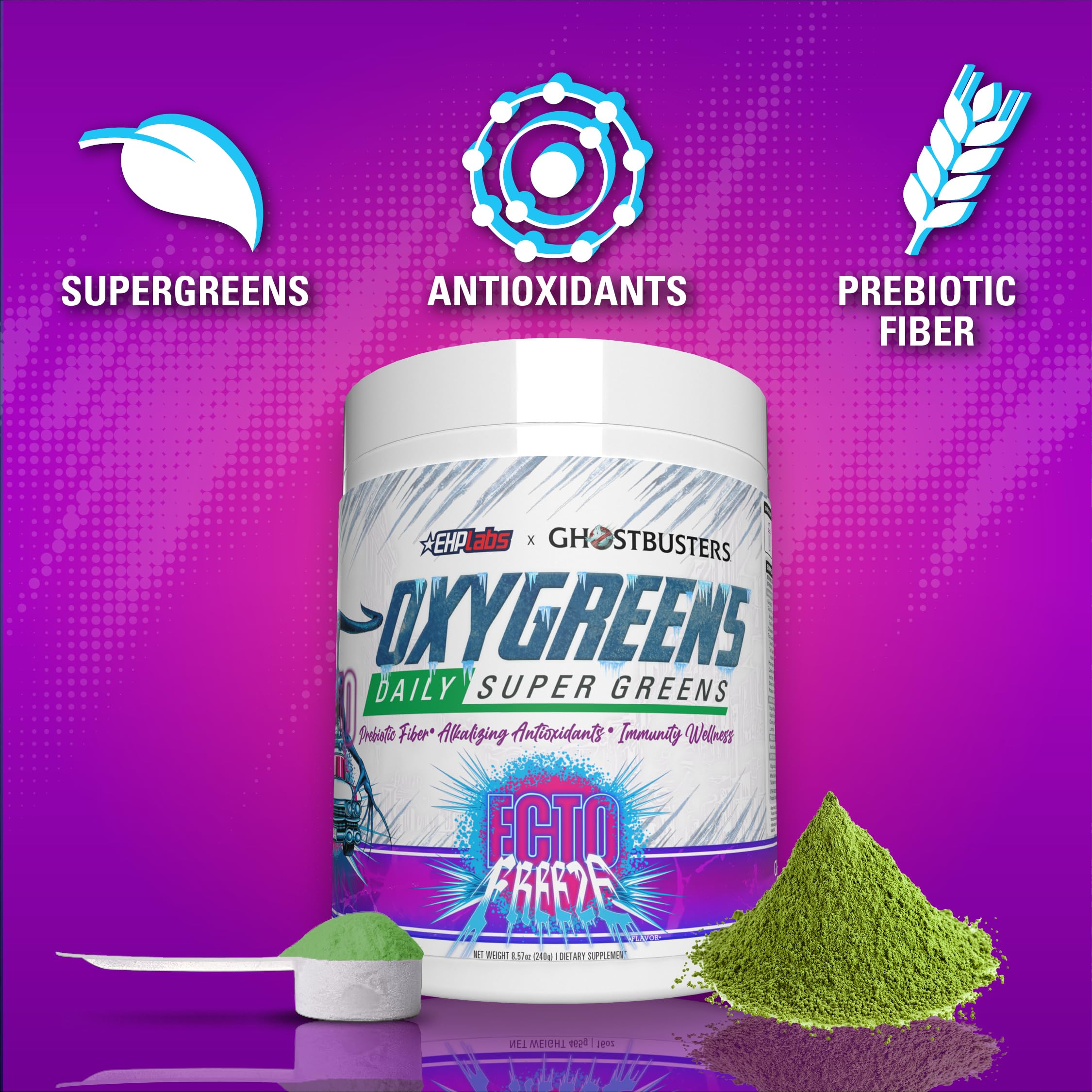 Foto 6 pulgar | Suplemento Super Greens Powder Ehp Labs X Cazafantasmas Oxygreens 30 Unidades - Venta Internacional