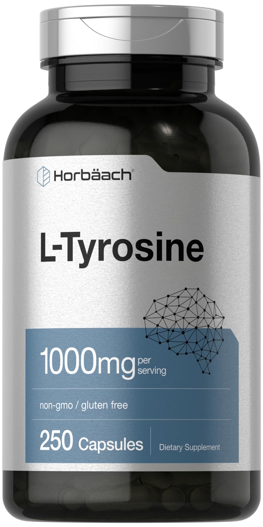 Foto 1 | Suplemento Horbaach L-tirosina 1000 Mg 250 Cápsulas - Venta Internacional.