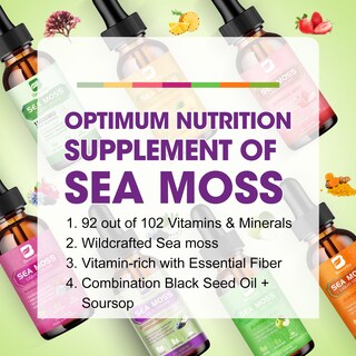 Foto 7 | Suplemento B Beworths Sea Moss En Gotas Líquidas Con Aceite De Semillas Negras - Venta Internacional
