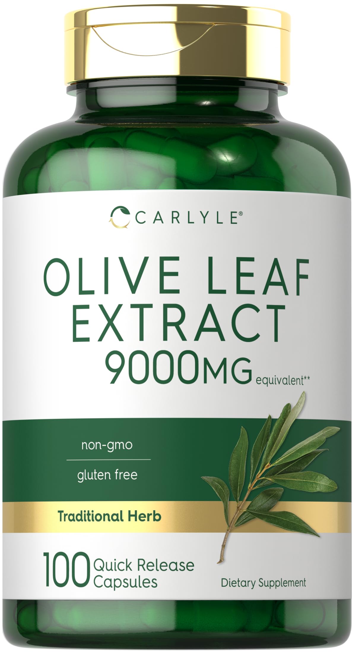 Foto 2 pulgar | Suplemento de Extracto Hoja de Olivo Carlyle 9000 Mg - Venta Internacional