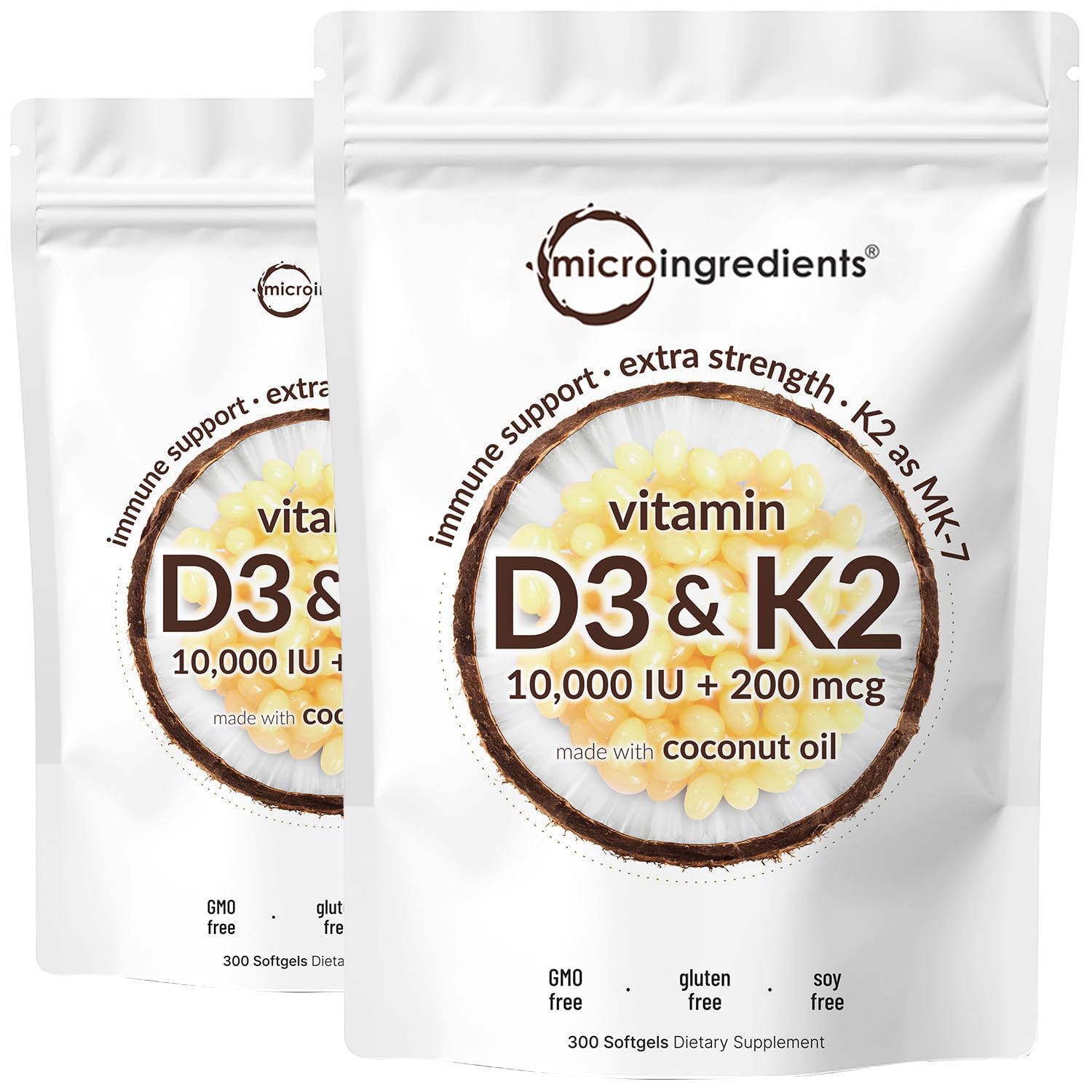 Foto 2 pulgar | Suplementos: Microingredientes: Vitamina D3, 10000 Ui + K2, 200 Mcg - Venta Internacional.