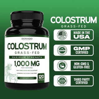 Foto 6 | Suplemento Dorado Nutrition Calostro 1000 mg 120 Cápsulas Veganas - Venta Internacional