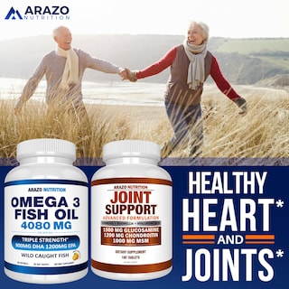 Foto 7 | Aceite de Pescado Omega 3 Supplement Arazo Nutrition 4080 Mg 90 Cápsulas Blandas - Venta Internacional
