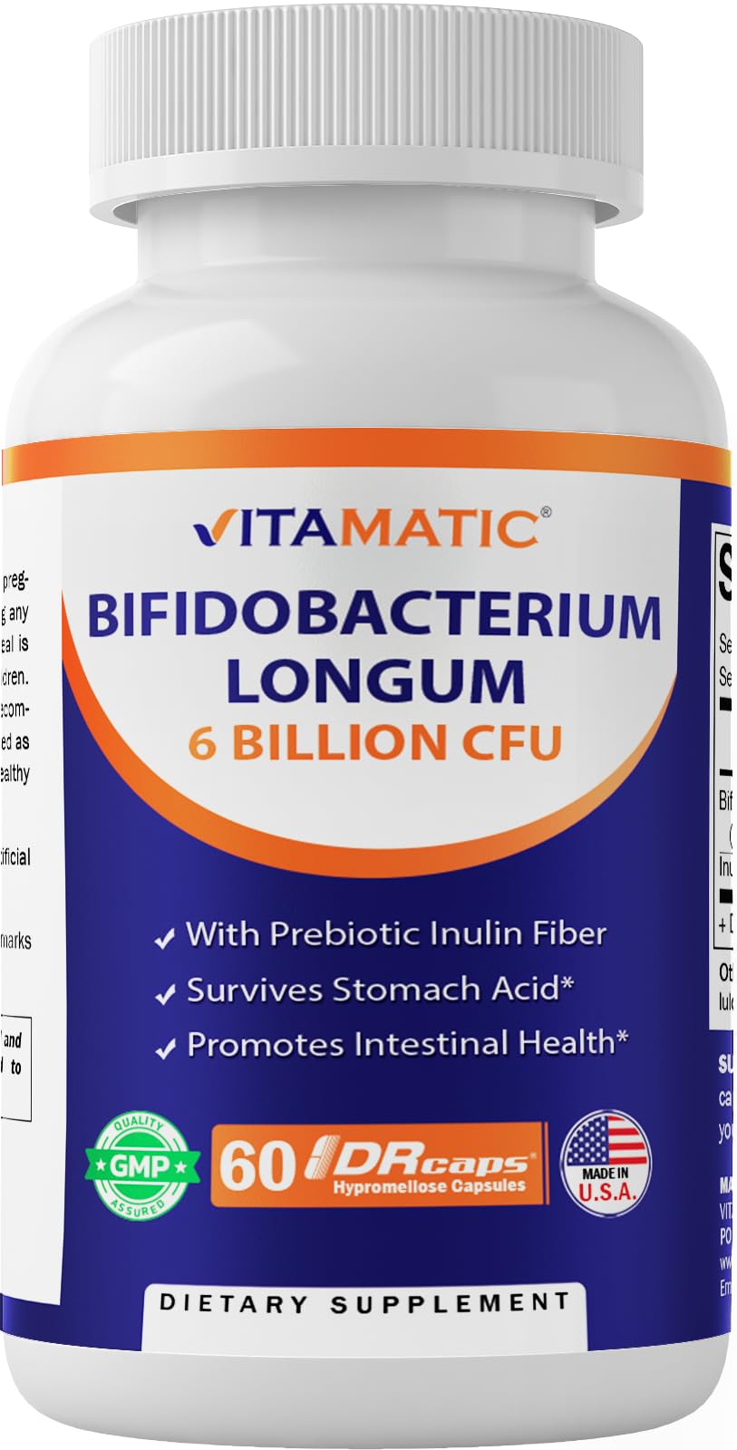 Foto 2 pulgar | Suplemento Vitamínico Bifidobacterium Longum De 6 Mil Millones De Cfu - Venta Internacional.