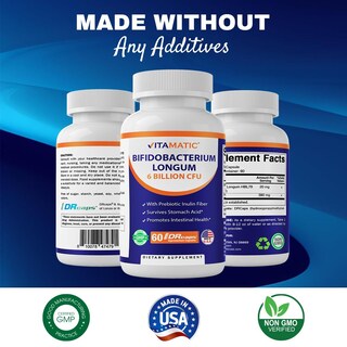 Foto 5 | Suplemento Vitamínico Bifidobacterium Longum De 6 Mil Millones De Cfu - Venta Internacional.