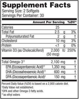 Foto 2 | Suplemento OceanBlue Omega-3 2100 con Vitamina D3 120 Capsulas 2 Unidades - Venta Internacional