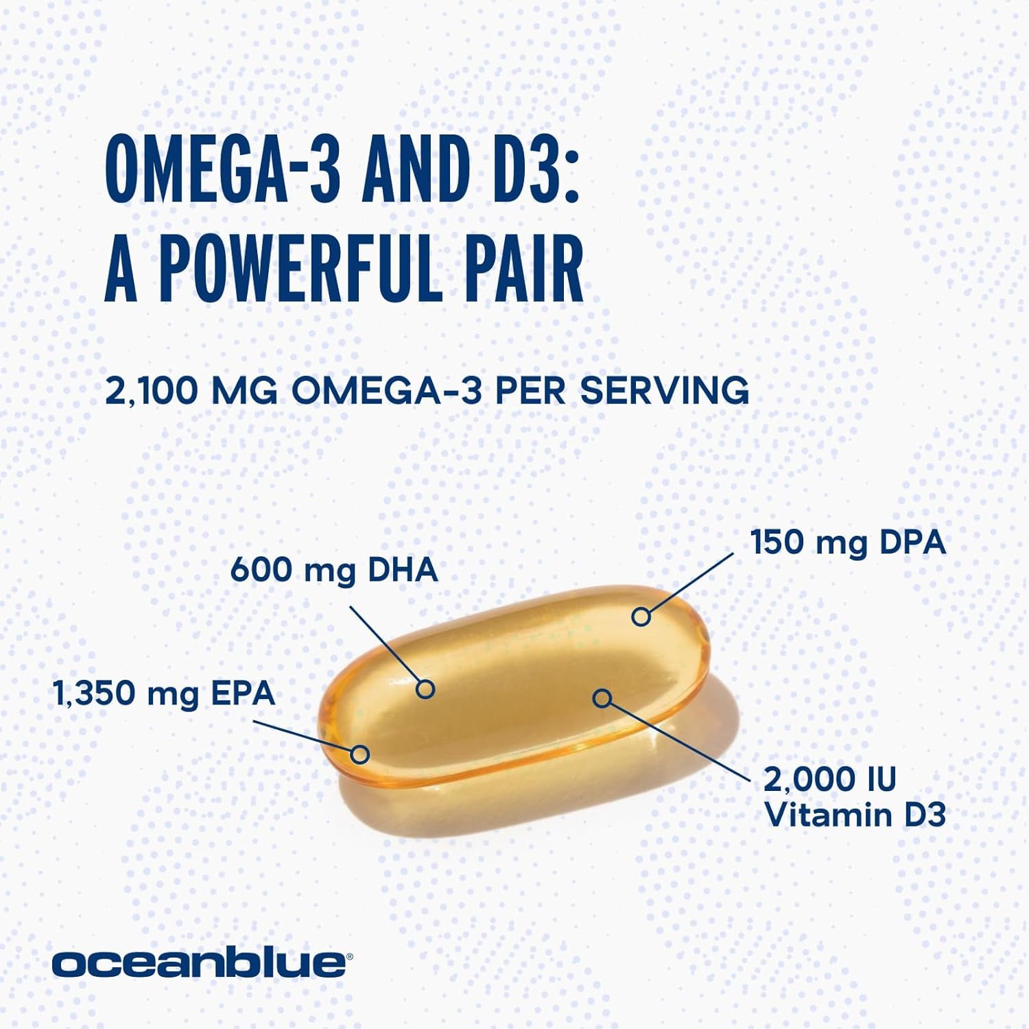 Foto 4 pulgar | Suplemento OceanBlue Omega-3 2100 con Vitamina D3 120 Capsulas 2 Unidades - Venta Internacional