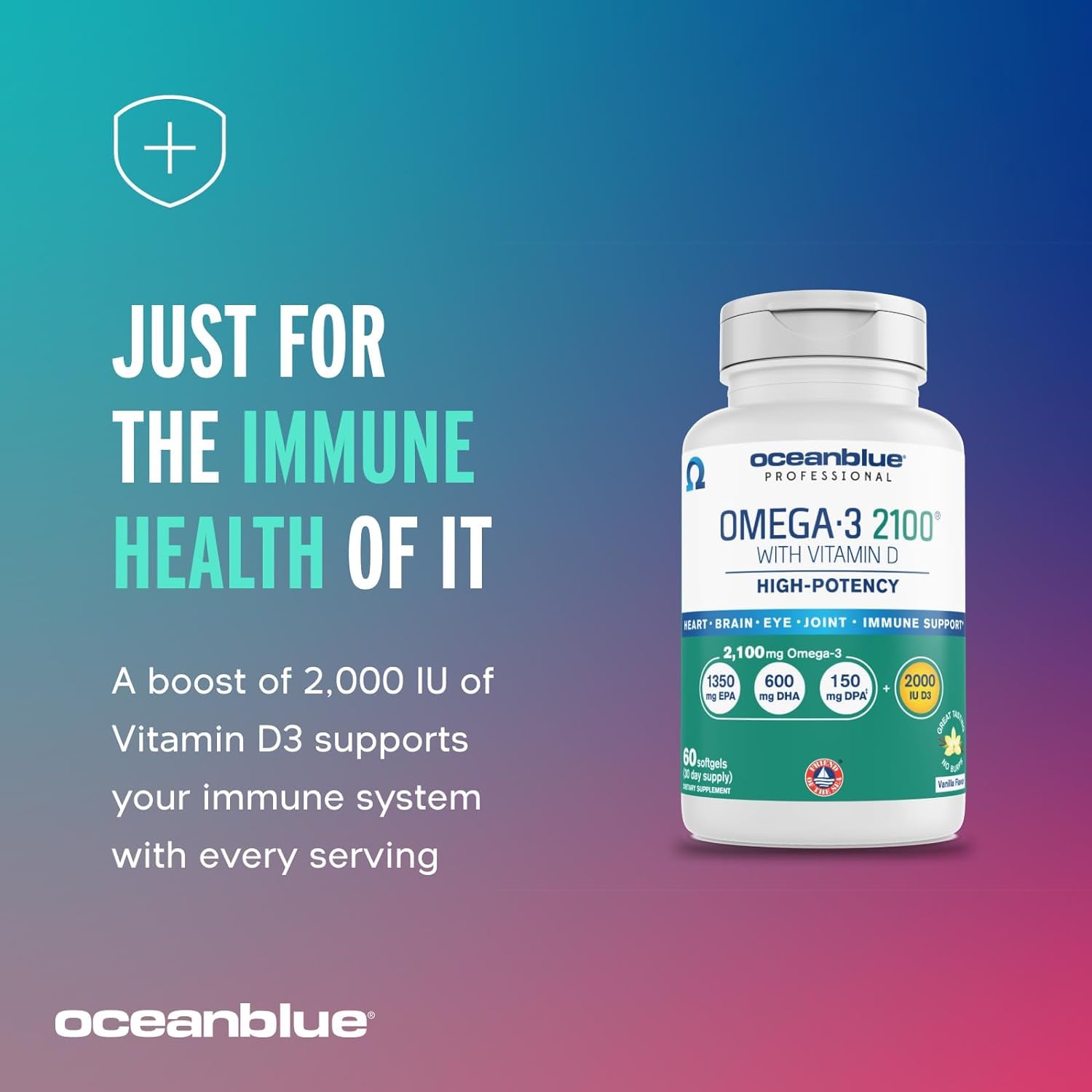 Foto 6 pulgar | Suplemento OceanBlue Omega-3 2100 con Vitamina D3 120 Capsulas 2 Unidades - Venta Internacional