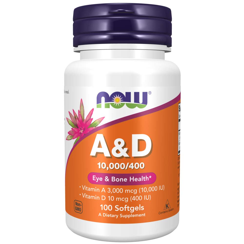 Foto 2 pulgar | Suplemento Now Foods con Vitamina A y D 10 000/400 Ui 100 Cápsulas Blandas - Venta Internacional