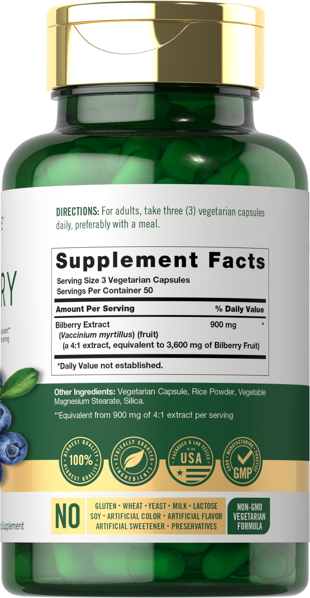Foto 3 pulgar | Cápsulas de Extracto de Arándano Carlyle 3600 Mg 150 Unidades - Venta Internacional