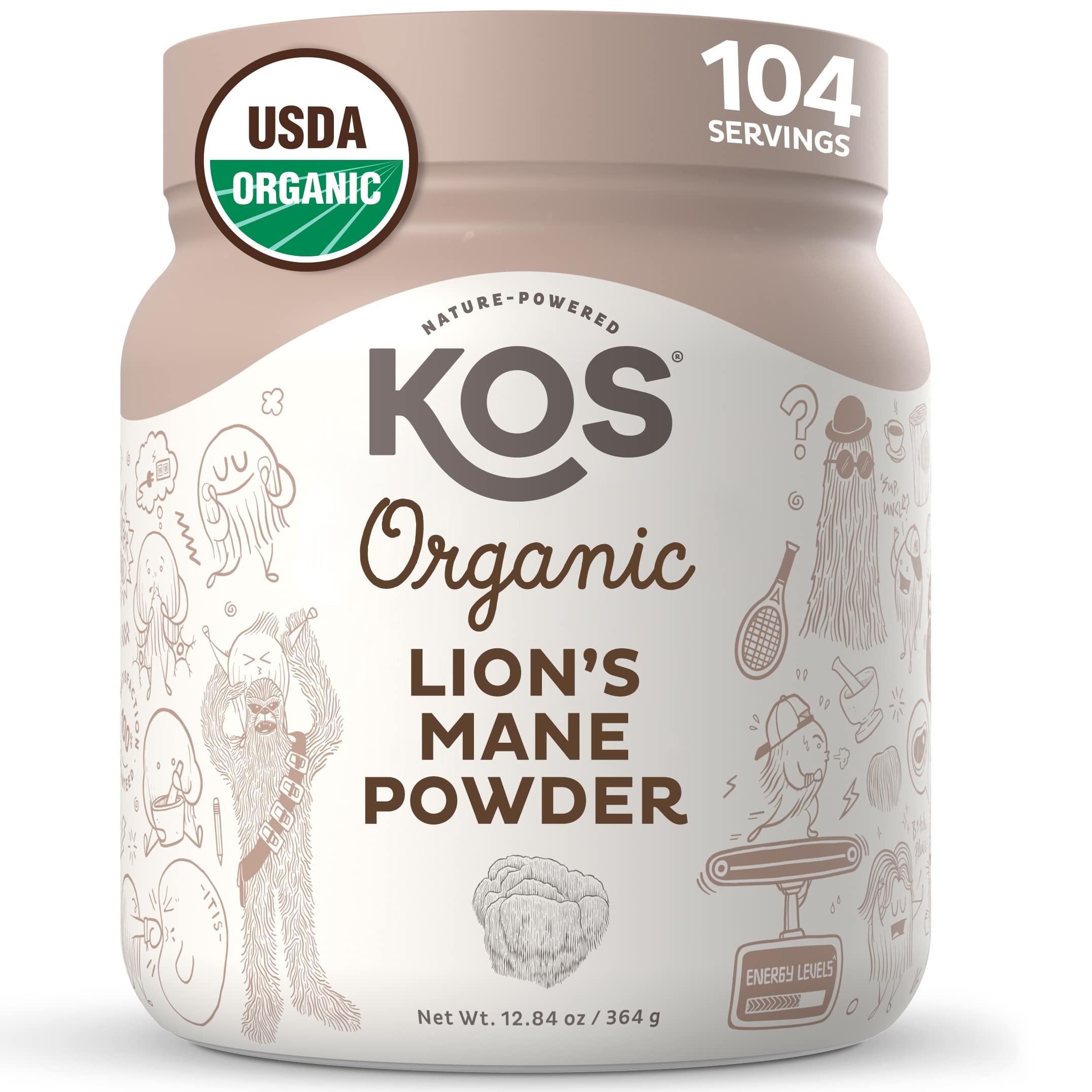 Foto 2 pulgar | Suplemento Kos Organic Lion's Mane Powder 104 Porciones - Venta Internacional