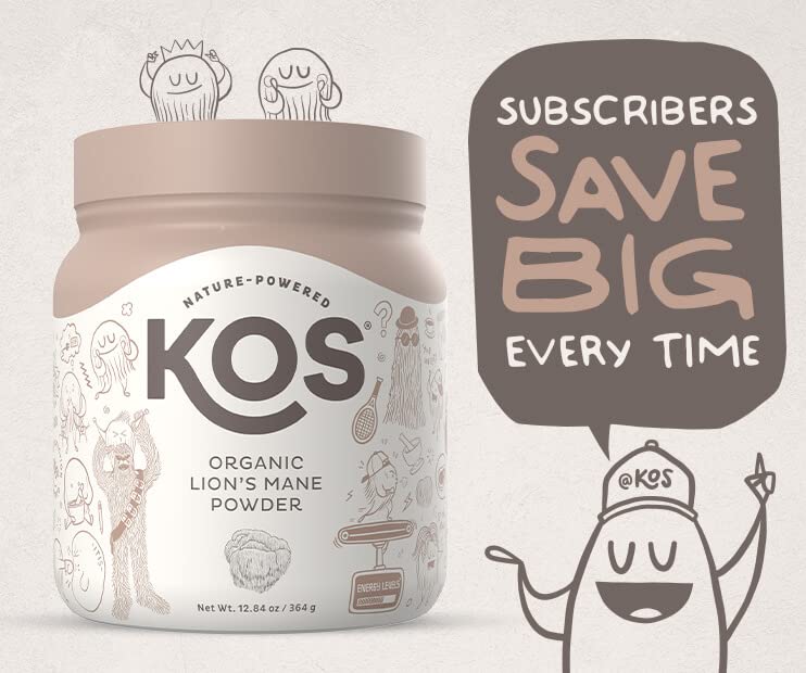 Foto 5 pulgar | Suplemento Kos Organic Lion's Mane Powder 104 Porciones - Venta Internacional