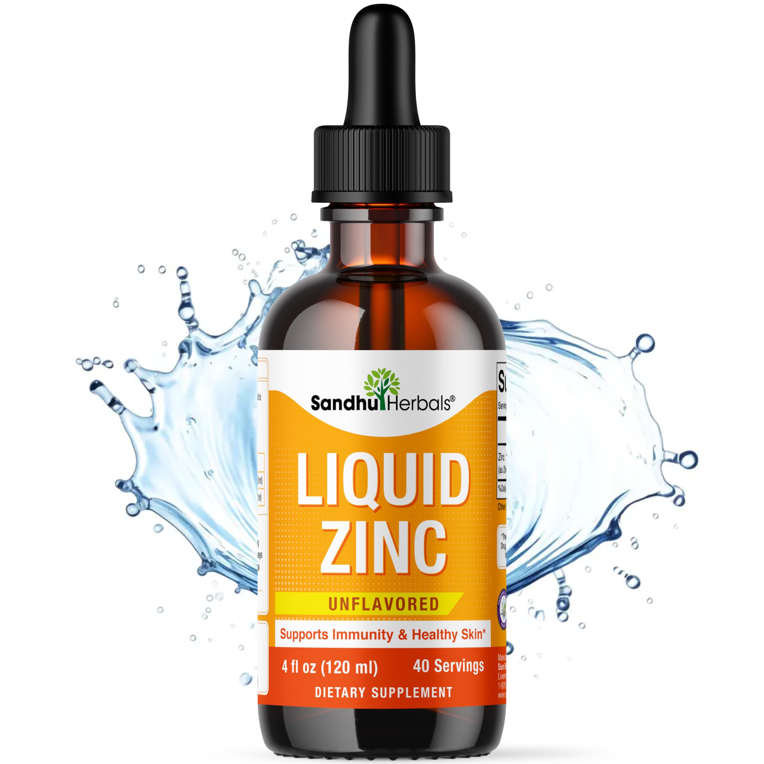 Foto 2 pulgar | Suplemento de Zinc Líquido Sandhuherbals 120 ml para Niños y Niños Pequeños - Venta Internacional