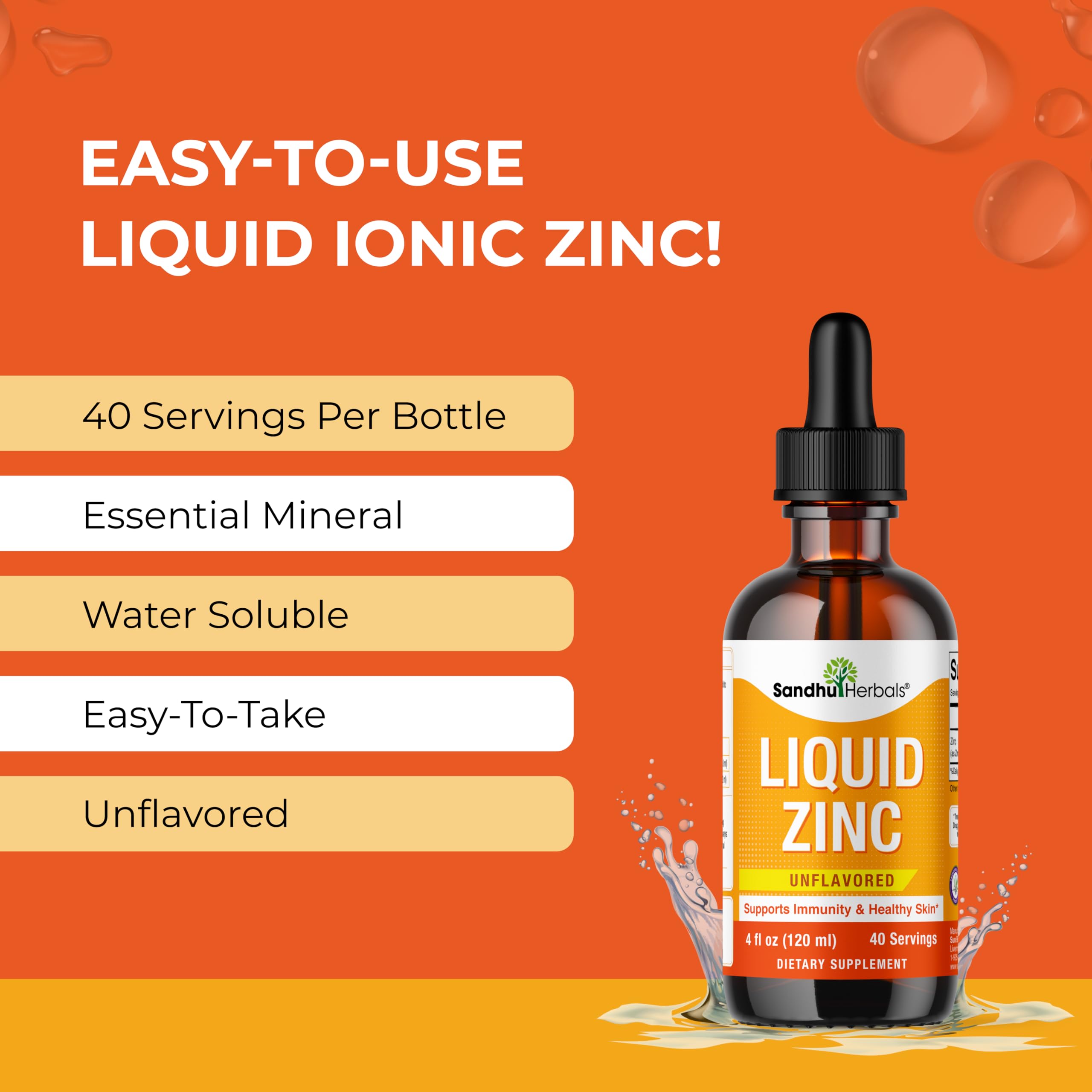 Foto 7 pulgar | Suplemento de Zinc Líquido Sandhuherbals 120 ml para Niños y Niños Pequeños - Venta Internacional