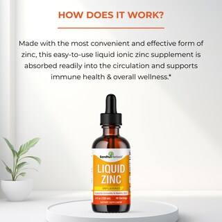 Foto 7 | Suplemento de Zinc Líquido Sandhuherbals 120 ml para Niños y Niños Pequeños - Venta Internacional