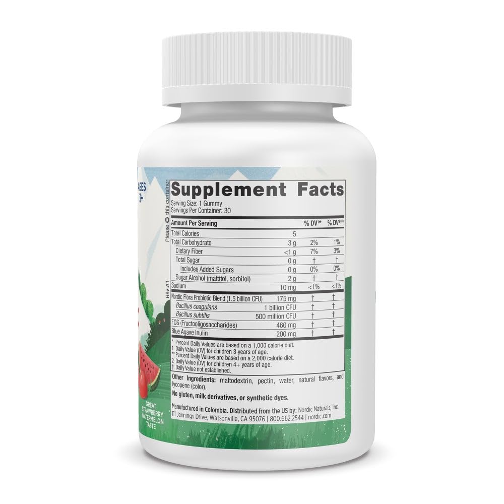 Foto 5 pulgar | Gomitas Probióticas Nordic Naturals Zero Sugar Kids 30s - Venta Internacional